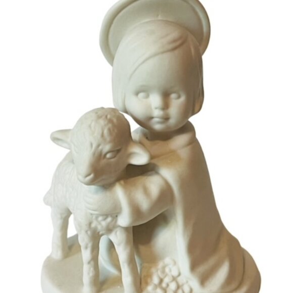 Goebel Hummel Nativity Figurine Baby Jesus Lamb God 1971 HJ19 Germany Vtg Gift